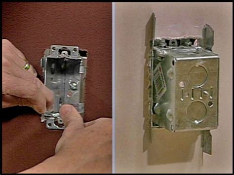 how to install an electrical box in drywall|install outlet box without stud.